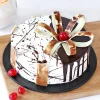 P Designer Chocolate Vanilla Cake Half Kg 111201 M