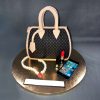 Designer Lv Handbag Fondant Cake 1 P Designer Handbag Shaped Fondant Cake 3 5 Kg 117526 M 1024X1024