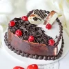 Heart Shaped Black Forest Vanilla Cake 1 P Heart Shaped Black Forest Vanilla Cake Half Kg 111213 M