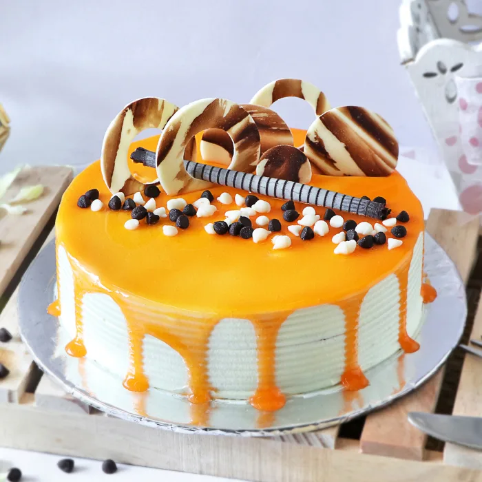 Butterscotch With Choco Chip Cake 3 Butterscotch With Choco Chip Cake