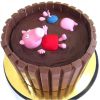 Peppa Pig Chocolate Kit Kat Cake 500X500 1