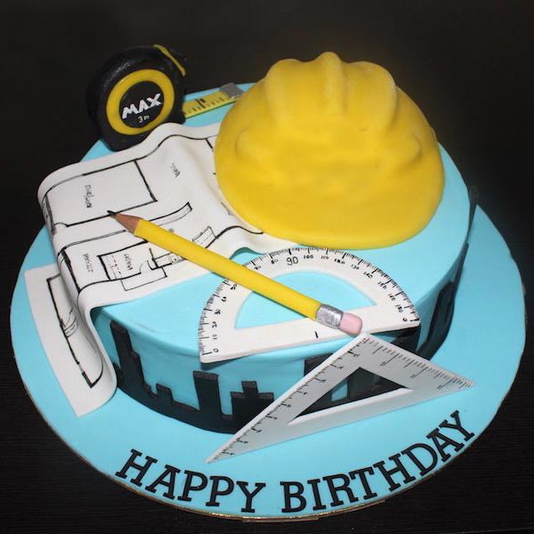 Personalized Fondant Cake For Engineers 3 Personalized Fondant Cake For Engineers