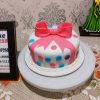 Pink Bow Polka Dots Cake