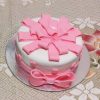 Pink Bow Truffle Fondant Cake