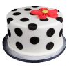 Polka Dot Quill Fondant Cake 500X500W