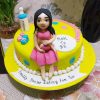 Pregnant Women Theme Fondant Cake 2 Pregnant Women Theme Fondant Cake