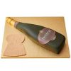 Prosecco Wine Bottle Fondant Cake 800X800H
