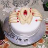 Pussy Shape Bachelorette Cake