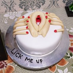 Pussy Shape Bachelorette Cake