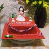Red Fondant Bridal Bachelorette Cake 1 Red Fondant Bridal Bachelorette Cake