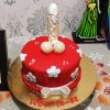 Red Fondant Penis Theme Cake