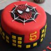 Round Fondant Spiderman Cake 2 Round Fondant Spiderman Cake 800X800 1