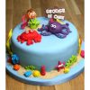 Sea Themed Fondant Cake 800X800H