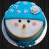 Snowy White Fondant Cake 500X500 1