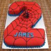 Spiderman 2 Number Fondant Cake 1 Spiderman 2 Number Fondant Cake 800X800 1