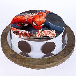 Spiderman Photo Cake