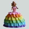 Splash Of Colours Barbie Fondant Cake 800X800 1