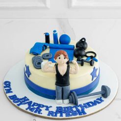 Stud Gymmer Fondant Cake