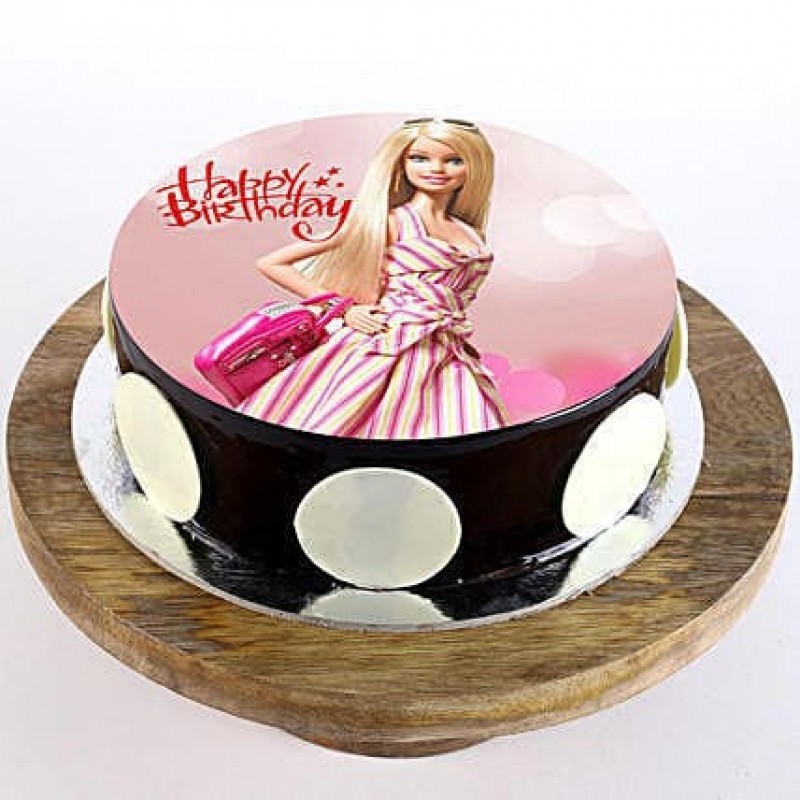 Stylish Barbie Photo Cake 3 Stylish Barbie Photo Cake