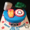 Superhero Avengers Designer Cake 1 Superhero Avengers Designer Cake 800X800 1