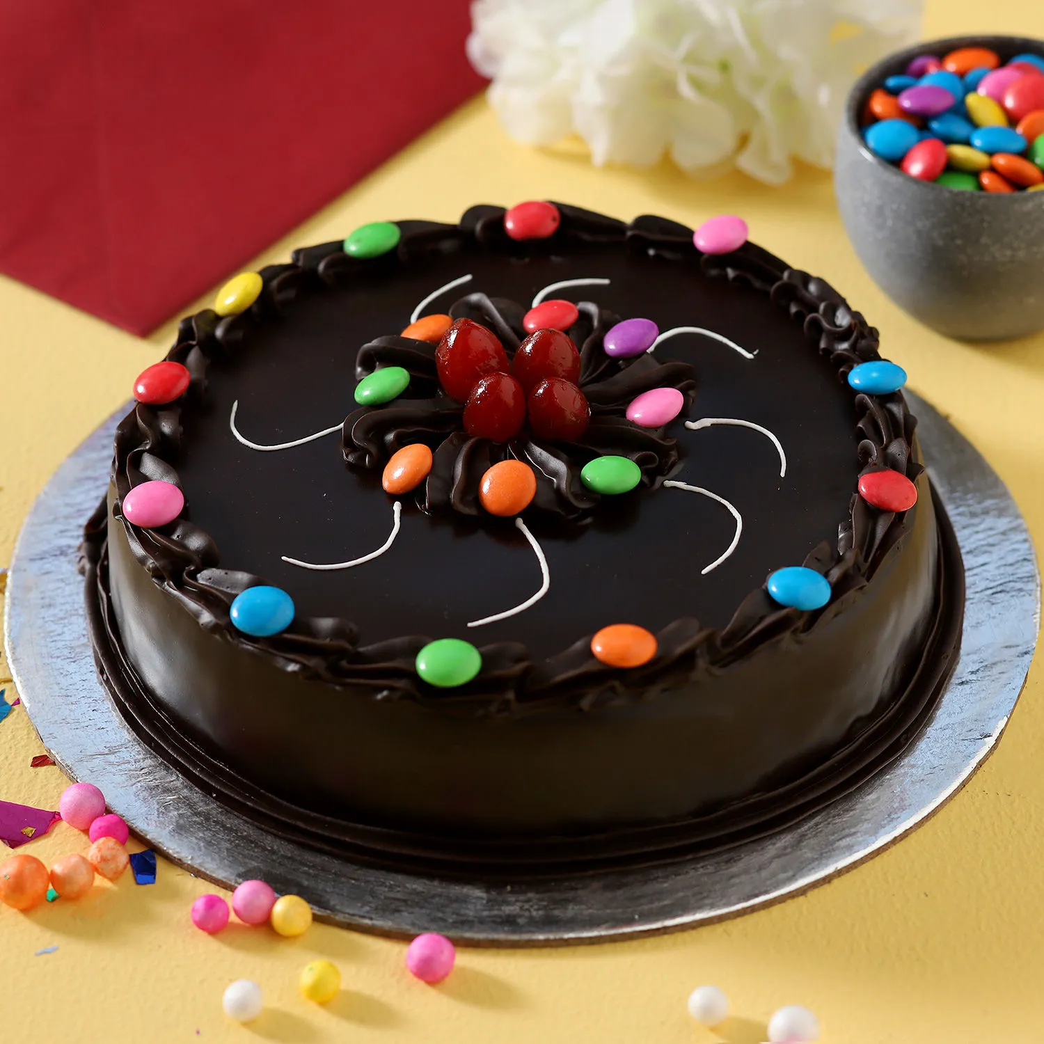 Swirl Of Gems Truffle Cake 3 Swirl Of Gems Truffle Cake