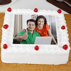 Pineapple Square Photo Cake