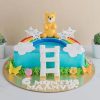 Teddy Half Cake Design