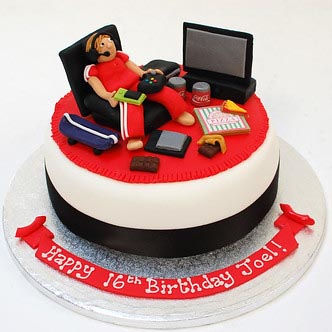 Teenage Technology Fondant Cake 3 Teenage Technology Fondant Cake