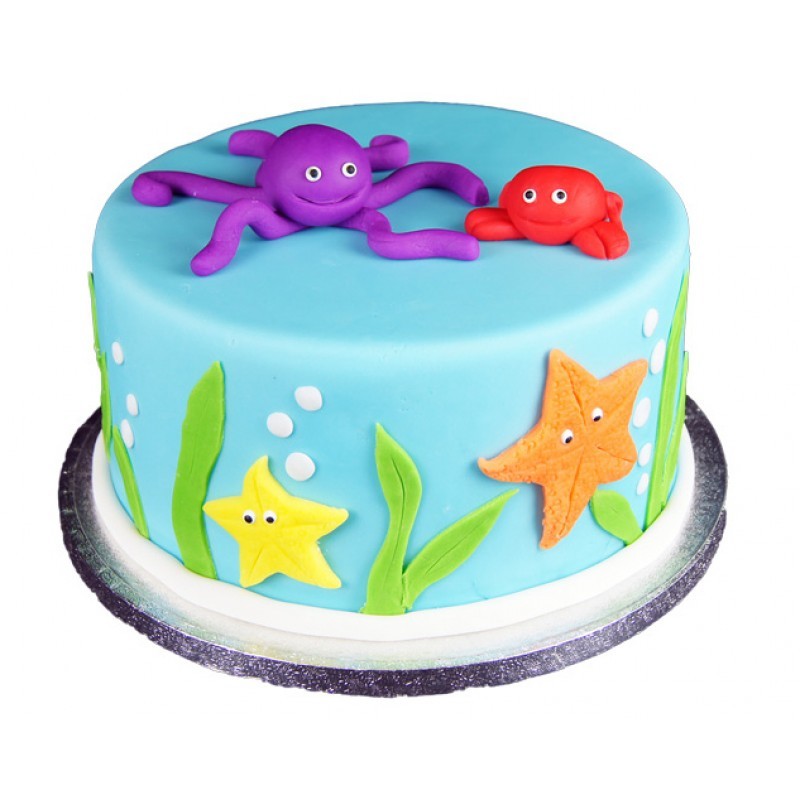 Under The Sea Theme Cake 3 Under The Sea Theme Cake