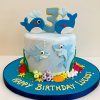 Whale And Shark Birthday Cake 1