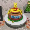 Winnie-The-Pooh Theme Fondant Cake 2 Winnie The Pooh Theme Fondant Cake