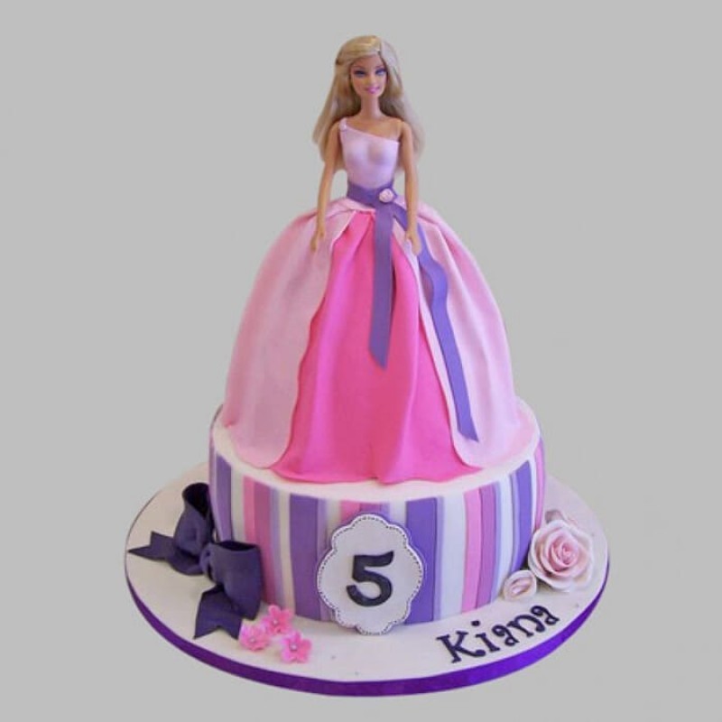 Wishful Barbie Fondant Cake 3 Wishful Barbie Fondant Cake