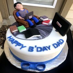 Workaholic DAD Birthday Cake