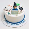 Workaholic Boy Birthday Cake 2 Working Guy Cake