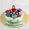 Working Mom With Baby Theme Cake 1 Working Mom And Baby Cake