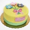 Yellow Floral Fondant Cake 500X500 1
