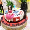 Youtuber Girl Theme Fondant Cake
