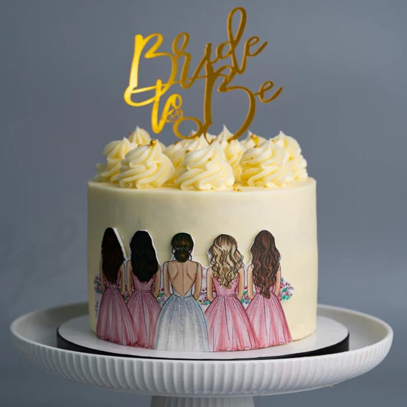 Bridesmaids Bridal Shower Cake